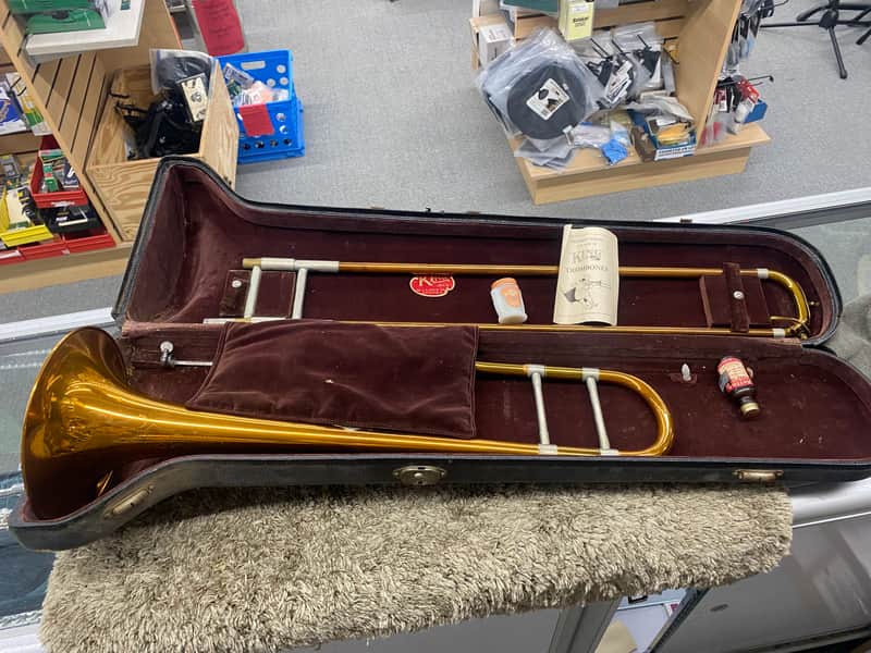 King H.N. White Trombone 1934 - 2-Tone Brass with Original Case image 1