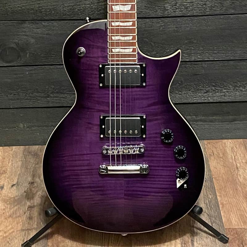 ESP LTD EC-256 Electric Guitar Transparent Purple Burst image 1