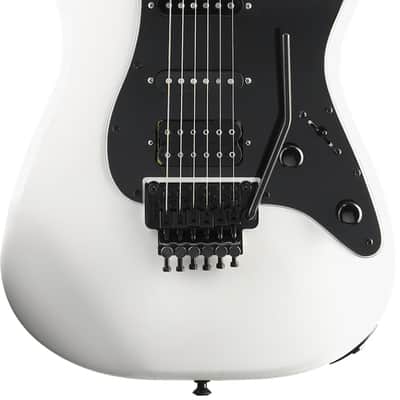 Jackson X Series Signature Adrian Smith SDXM Electric Guitar. Maple FB, Snow White with Black Pickguard image 5