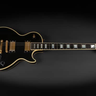 1989 Gibson Les Paul Custom - Ebony | USA Vintage Post Norlin Good Wood Era Bill Lawrence Humbucker HB-R/HB-L Humbucker Pickups Gold Hardware | Case image 3