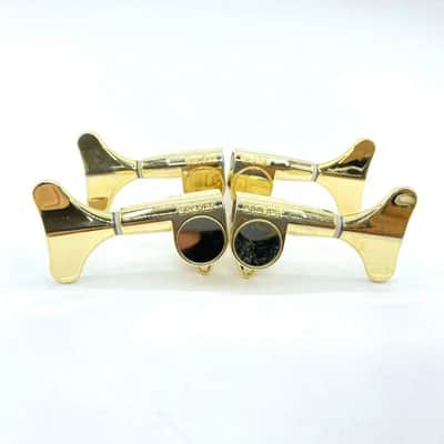 Gold Grover 4 String Bass Machine Heads Tuning Pegs 2R+2L image 10