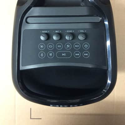 Waterproof Karaoke Bluetooth speaker with LED, Echo, TWS TF Card, mic input image 4