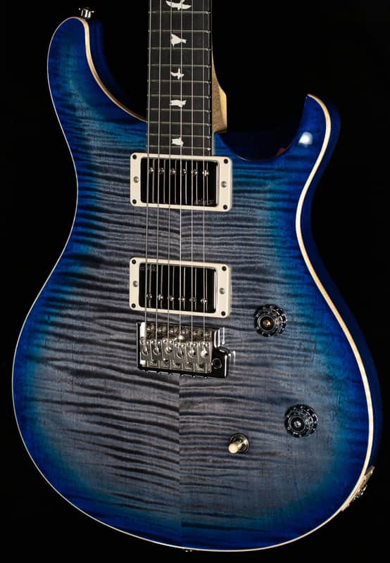 PRS CE 24 Willcutt Exclusive Run Faded Gray Black Blue Burst w/ Blue Back (437) image 1