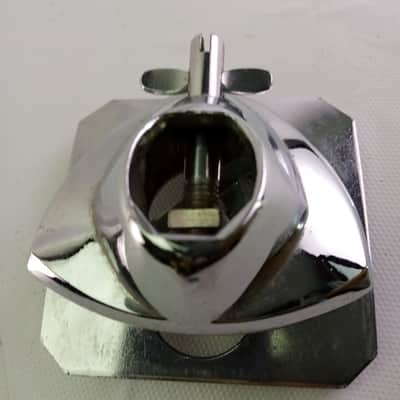 Premier #389-50 Bass Drum Mount Single Ratchet Tom Post Arm Receiver Chrome 60s image 1