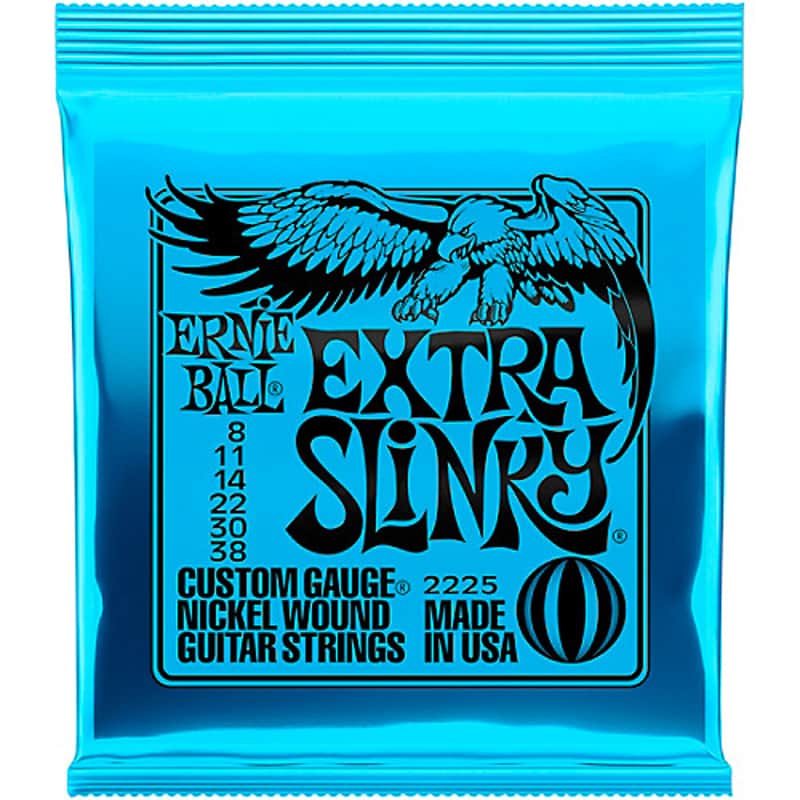Ernie Ball 2225 Extra Slinky Electric String Set, 8-38 image 1