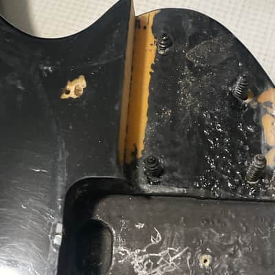 2010 Indonesian Ibanez RG350EX Black Strat Basswood Guitar Body Floyd Ready (Rough Shape) image 12