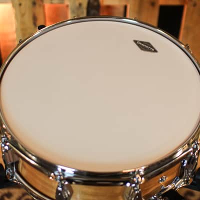 Craviotto 5x14 Custom Shop 10-Lug Mahogany Satin Oil Snare Drum image 4