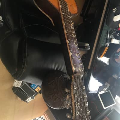 Mohan Veena Deluxe - fully carved version with top gourd image 9