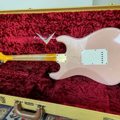 Fender Custom Shop HSS 57 Chicago Special Stratocaster Relic Left Handed 2021 Aged Shell Pink image 5