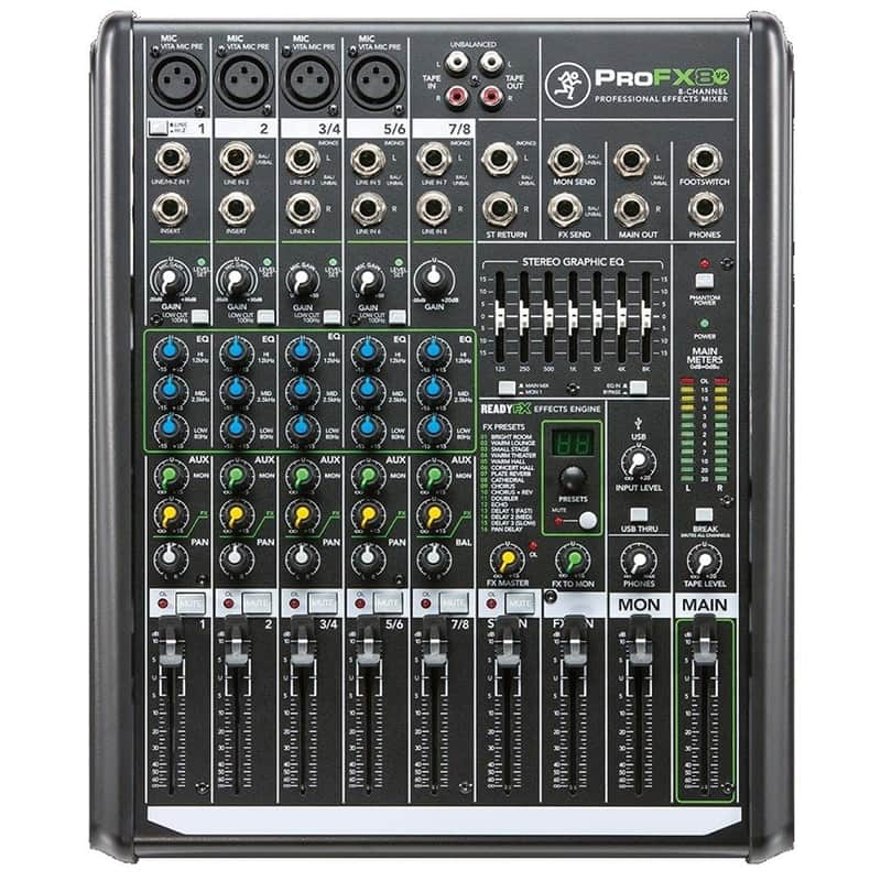 Mackie ProFX8v2 8-Channel Effects Mixer | Reverb