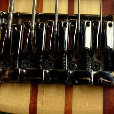 ESP LTD B-5E Neck-thru active 5-string bass (Mahogany top version) image 10