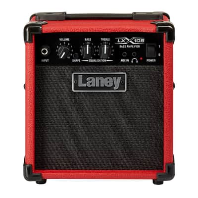 Laney LX15B-RED Bass Guitar Practice Amplifier, Red image 4