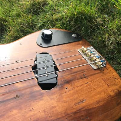 RARE 1976 Fernandes Burny FRETLESS Precision Bass + Original HARDCASE // Maple Fretboard + White Bin image 4
