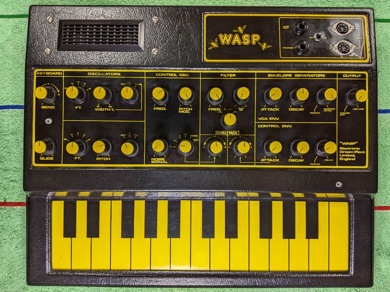 EDP Wasp 25-Key Analog Synthesizer 1978 - 1981 - Black image 1