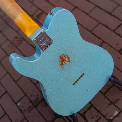 Fender Custom Shop Telecaster '61 Reissue Aged Daphne Blue Sparkle image 10