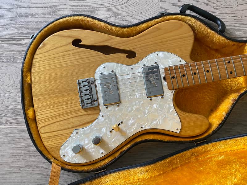 1970s Greco Thinline Telecaster Maxon Pickups OHSC Matsumoku Japan Vintage image 1