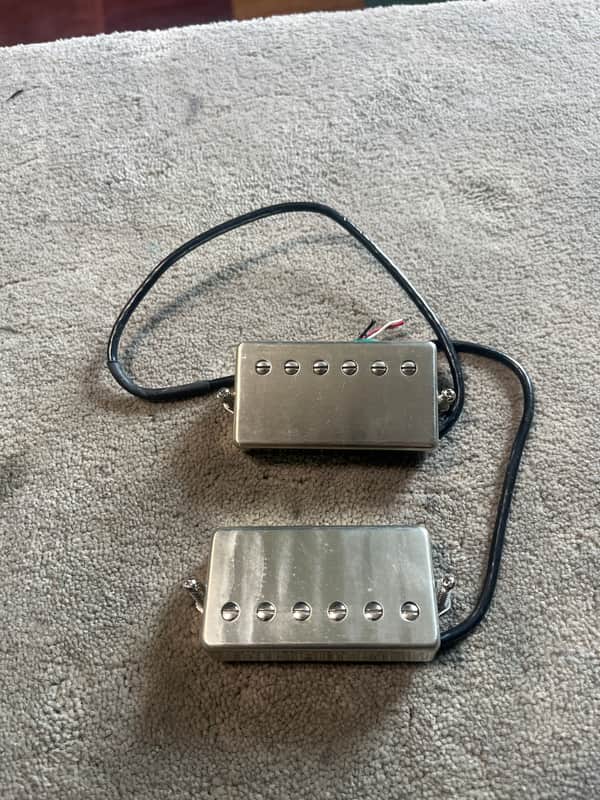 Suhr Thornbucker set 50mm neck 53mm bridge - Raw nickel image 1