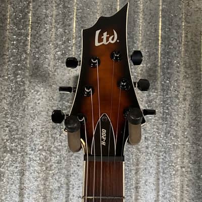 ESP LTD H-200 Flame Top Dark Brown Sunburst Guitar H200FMDBSB #2092 Used image 3