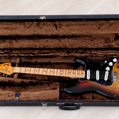 1976 Fender Stratocaster Hardtail Vintage Electric Guitar Sunburst w/ Case image 23