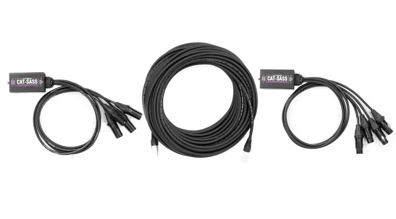 Ethernet Cat5 Rj45 breakout Snake System w/ 5 pin DMX /AES Connectors 300 ft image 1