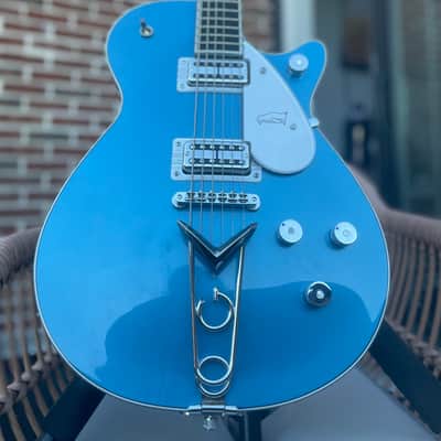 Gretsch Custom Shop Masterbuilt G6134CST Baritone Penguin NOS Lake Placid Blue With Case image 1