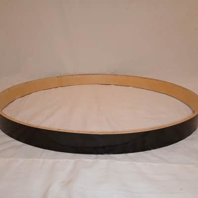 UNMARKED 22" (DIAMETER) BASS DRUM HOOP  - BLACK GALAXY WRAP - FREE SHIP TO C-USA image 4