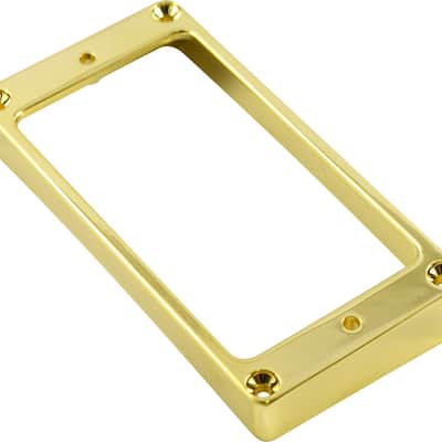 WD Metal Humbucker Pickup Mounting Ring - Flat - Gold - High