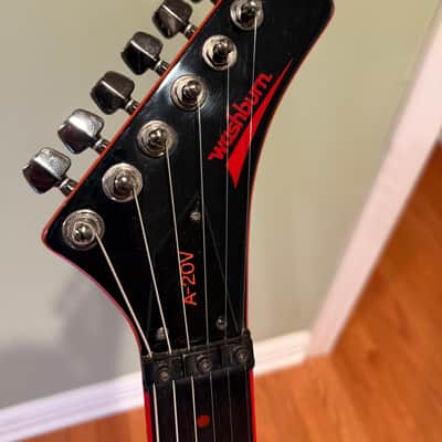 Washburn A20V Stage Series Electric Guitar RARE Black/Red Original OHSC Vintage image 4