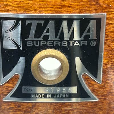 Tama Superstar 10" deep X 14" head Rack Tom (10153-415) 80's - Mahogany Gloss image 2