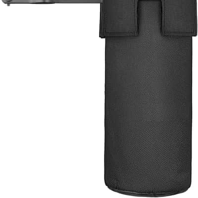 Drum Stick Bag, Nylon Drumstick Bag Removable, Drumstick Holder with Clamp-On Lockable Alloy Steel Heavy Duty Clamp for Drumsticks Mallets Up to 5 Pairs, Black image 1