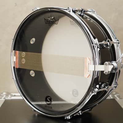 Sugar Percussion 14x6 Mahogany (Black Dyed) stave snare drum image 8