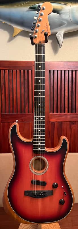 Fender American Acoustasonic Stratocaster 2021 - 3 Color Sunburst image 1