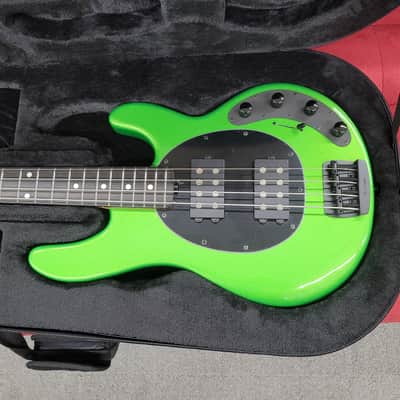 Ernie Ball Music Man StingRay Special 4 HH with Ebony Fretboard Kiwi Green image 3