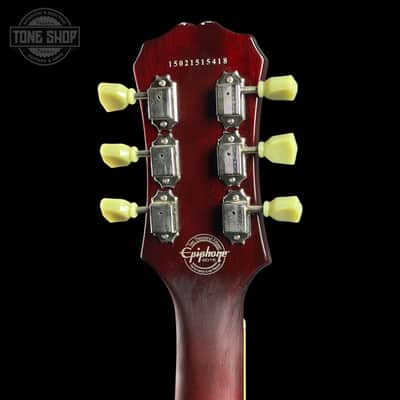Used Epiphone Blues Hawk Deluxe Trans Red w/soft case TSU25232 image 9