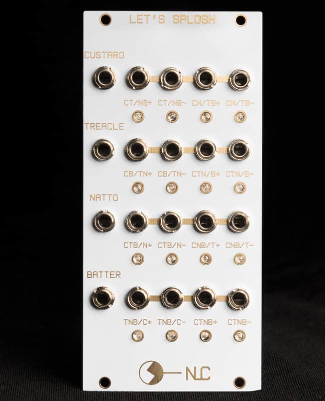 Nonlinearcircuits Let’s Splosh Modular Eurorack Synthesizer White/Gold image 1