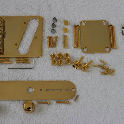Fender/Gotoh Telecaster Gold Body Hardware Set Modern GTC202 6-saddle Bridge USA Tele TB-0030-002 image 1