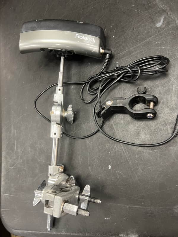 Roland BT-1 Bar Trigger Pad With Multi-Clamp + Mount + Cable Clip NICE! image 1