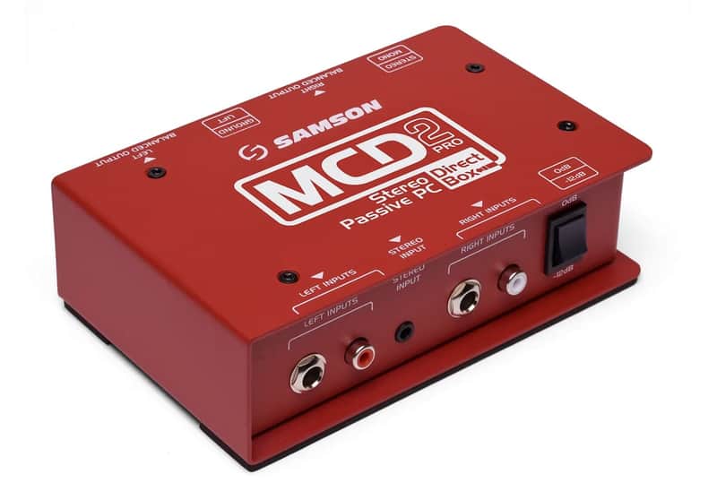 Samson ESAMCD2PRO S-Max MCD2 Pro Stereo Computer/DJ Direct Box image 1