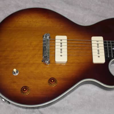 Michael Kelly Patriot Special P90 Pickups Set Neck Tobacco Burst Finish Grover Tuners Hardshell Case image 3
