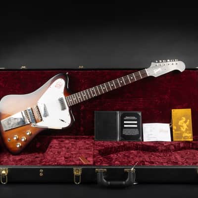 2023 Gibson Custom Shop '65 Non-Reverse Firebird V Reissue with Maestro Vibrola - Vintage Sunburst VOS | USA Mini Humbucker 3.6kg | CoA OHSC image 2