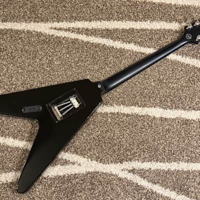 RARE! 2018 Epiphone Richie Faulkner Signature Flying V Custom Ebony Judas Priest image 7