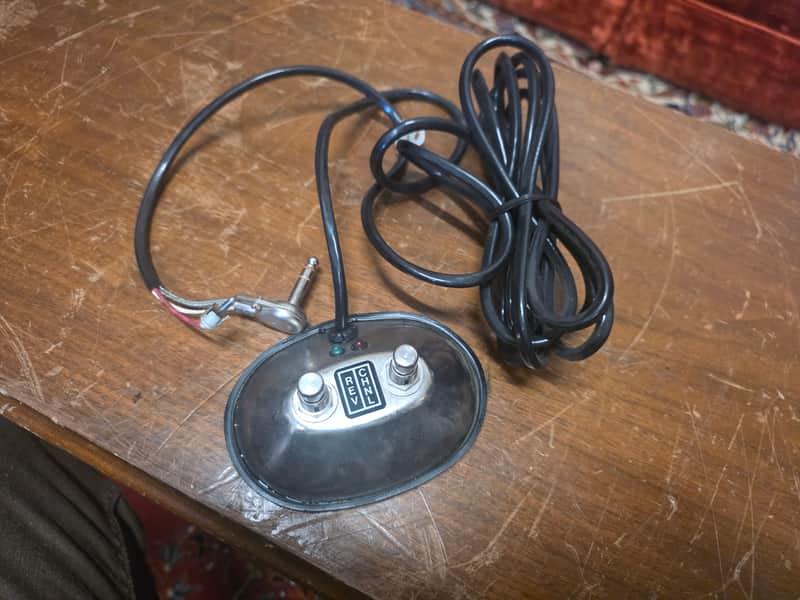 Fender 2 button Footswitch w LED rca trs 1980s image 1