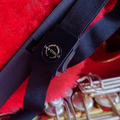 Borgani Vintage Alto Saxophone 1980 - Gold Lacquer with Nickel Silver Keys image 2