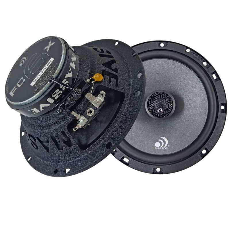 Massive Audio 6.5" 75 Watts RMS 4 Ohm Coaxial Speaker Pair – FC6X image 1