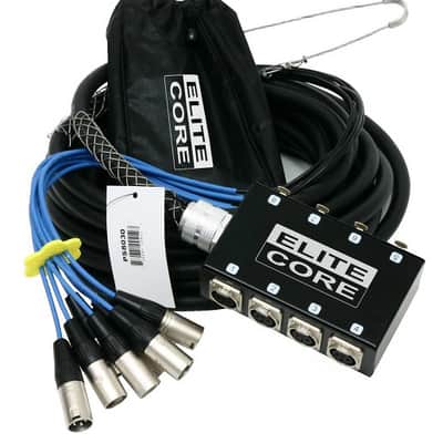 Elite Core 8 Channel 30' ft Pro Audio Stage Cable XLR Mic Sub Snake - PS8030