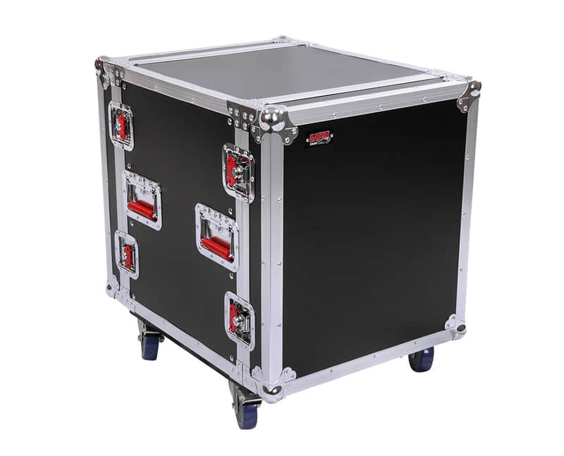 Gator GTOUR 12U ATA Wood Flight Rack Case 12U; 17" Deep w/ Casters - Open Box image 1