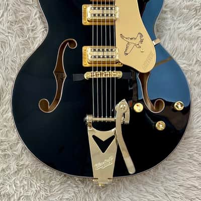 Gretsch Synchromatic Falcon Hollow Body Single-Cut w/Bigsby, Ebony board, Black image 9