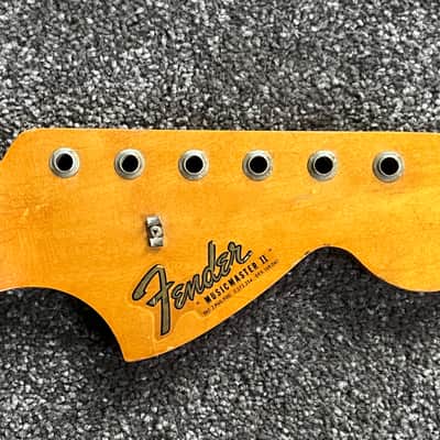 1966 Fender Musicmaster guitar neck flamed maple image 1