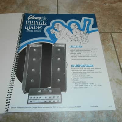 Vintage 1972 Gibson G Series Amplifier Catalog! Original Case Candy, Paperwork! image 11