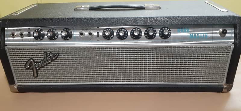 Fender Bandmaster Drip Edge 50 Watt Head 1968 - Black image 1